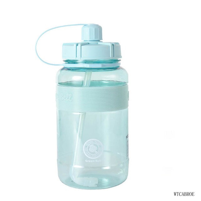 Bottled Water Bottled 2000Ml Plastic Gourd Straw Water Bottles 1000ML My Sports Protein Shaker Student Fitness Portable Bottle