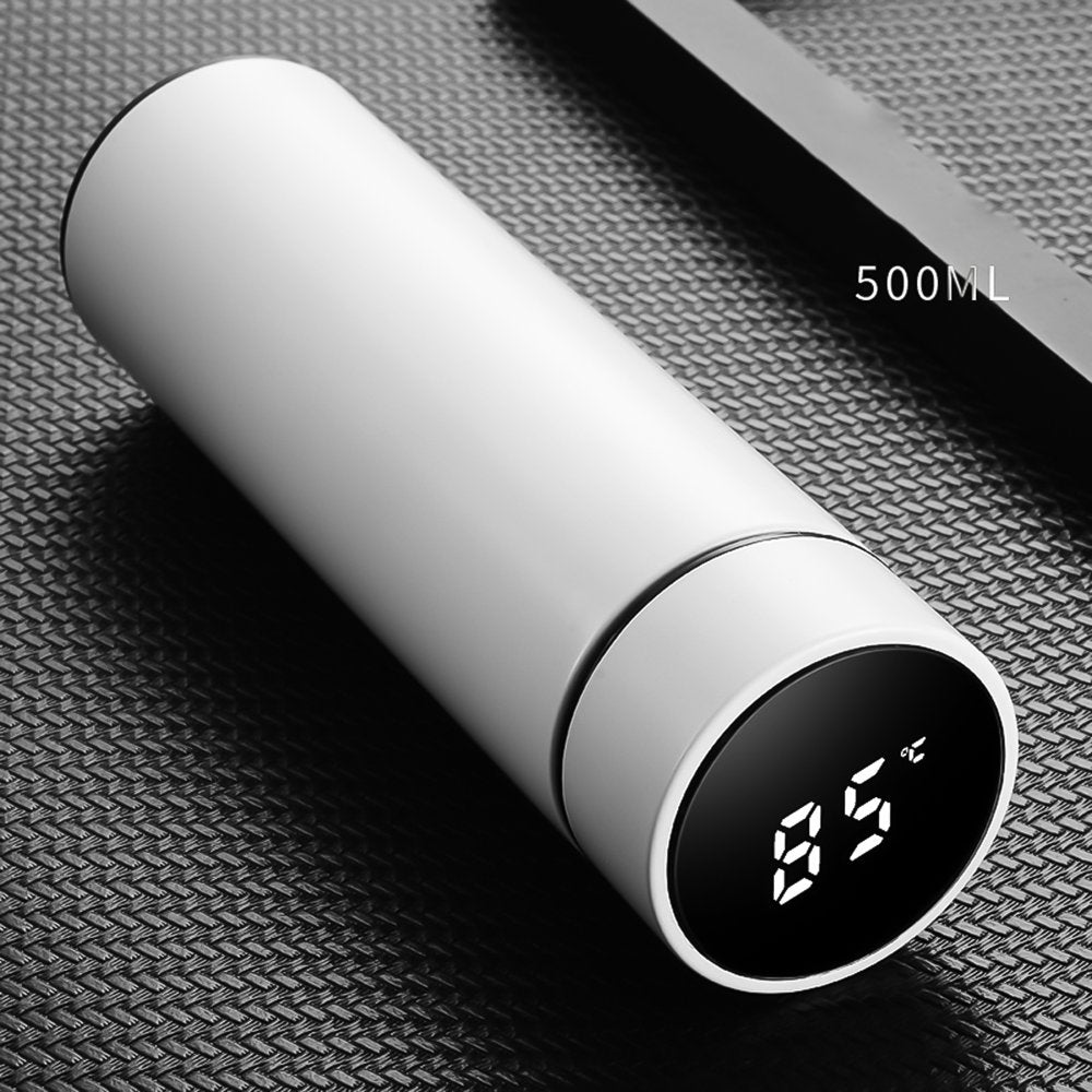 500Ml Anti-Corrosion Temperature Display Stainless Steel Water Cup Bottle for Home